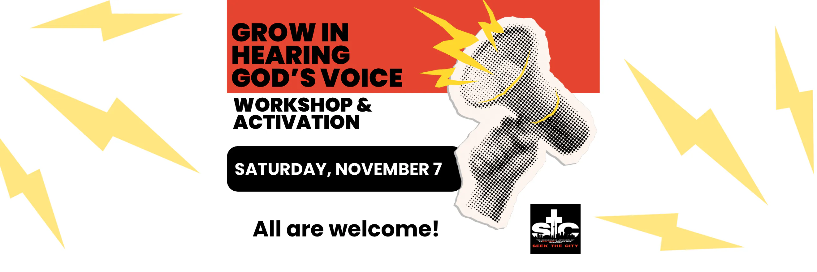 Grow in Hearing God’s Voice — Workshop & Activation — Saturday, November 7