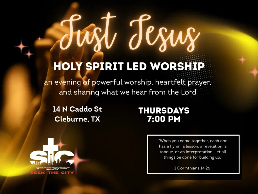 Just Jesus event flyer