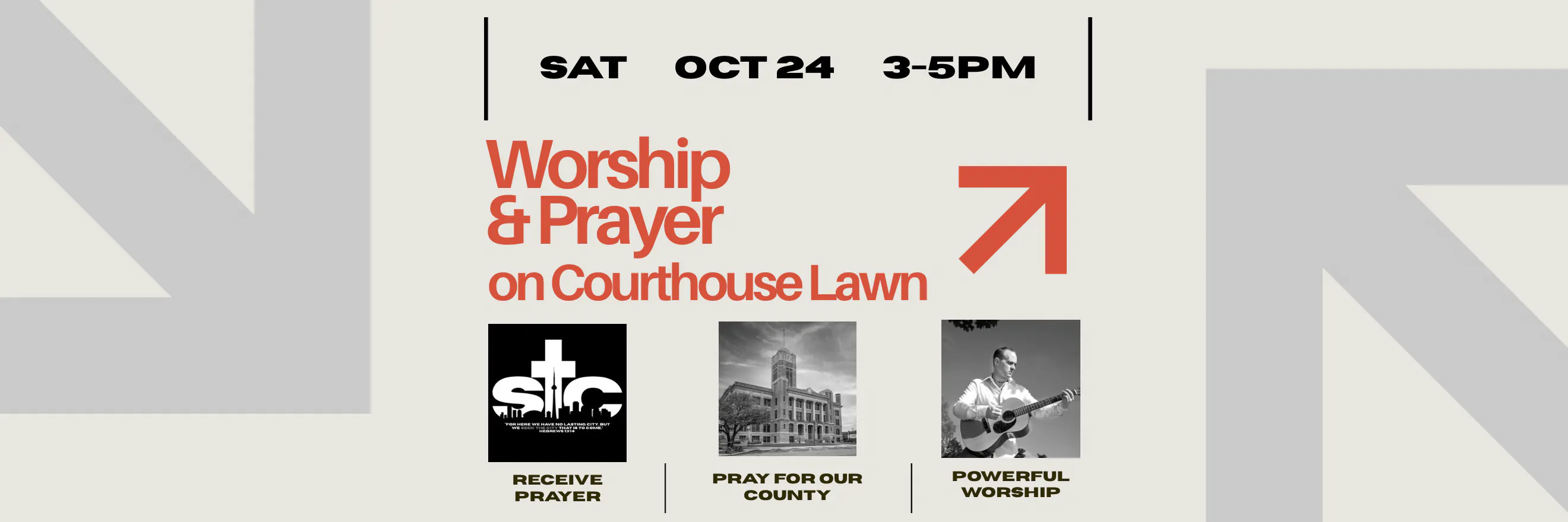 Worship & Prayer on Courthouse Lawn — Saturday, October 24